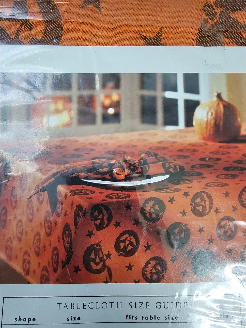 Pumpkin - Oval Halloween Fall Home for the Holidays Tablecloth 60x84